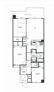 ファミールスクエア八王子【604号室】の間取り