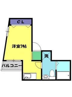バーン栄【403号室】の間取り