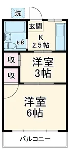 ワイズコーポラス【1階】の間取り