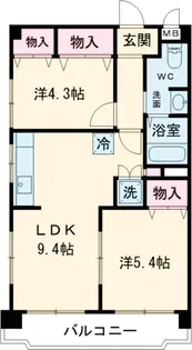 馬事公苑ヒミコマンション【3階】の間取り