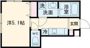 MELDIA小台Ⅱ【1階】の間取り