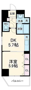 グランディール オアゾ【703号室】の間取り