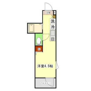 MELDIA生田Ⅱ【101号室】の間取り