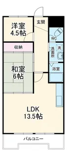 リアライズ若鶴【3階】の間取り