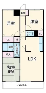 木崎台マンション【5階】の間取り