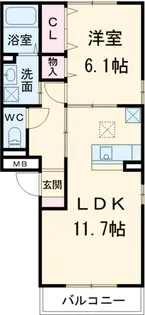 メルヴェーユ【3階】の間取り