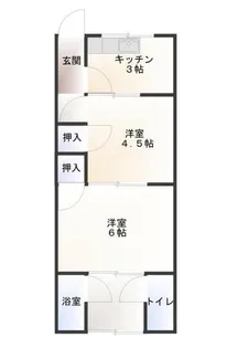 メゾンフルール【105号室】の間取り