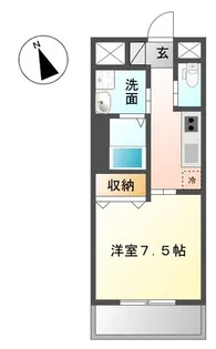 ジュネス市場木【303号室】の間取り