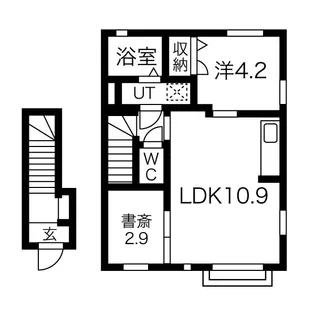 メゾン・ド・ミント【2階】の間取り
