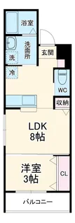 リアコート豊中ⅡNORTH【4階】の間取り
