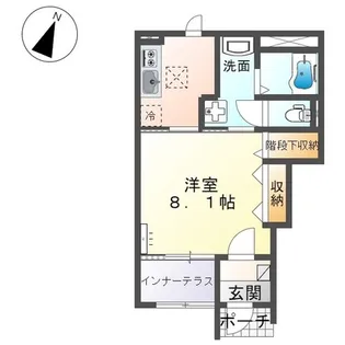 ベルフィオーレ【1階】の間取り