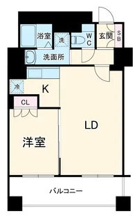 パークアクシス名駅南【13階】の間取り