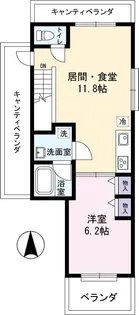 ブラウニ世田谷【3階】の間取り
