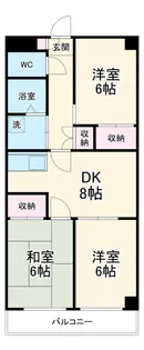 クラウンマンション【3階】の間取り