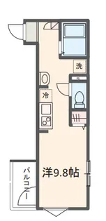 MELDIA東千葉Ⅲ【304号室】の間取り