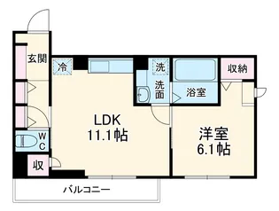 ライラック湘南Ⅱ【2階】の間取り
