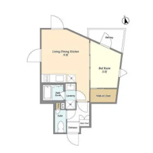 The Aigrette Minami‐Kamata【5階】の間取り