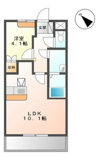 トレゾア【1階】の間取り