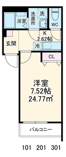 Chez Rio 薬円台【3階】の間取り