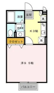 ハイツクラール【1階】の間取り