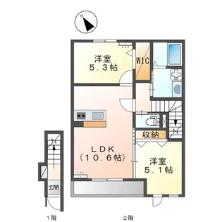 Hotto House【2階】の間取り