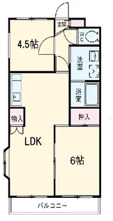 ウィンズ中央【3階】の間取り