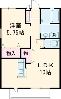 Y2ツルタ・パナハイツ【2階】の間取り