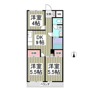 堀江ビル【202号室】の間取り