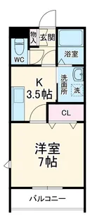 グランフォレスト産興【1階】の間取り