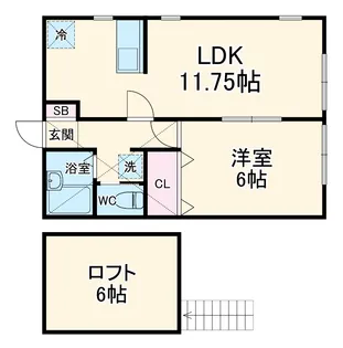 グリーンハイツ【1階】の間取り