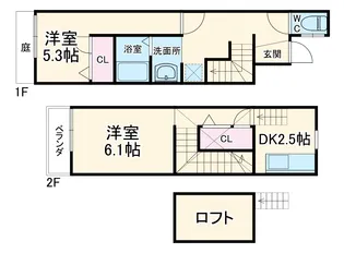 ルナセードル【1階】の間取り