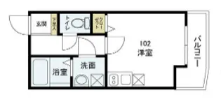 グランディール睦町【3階】の間取り