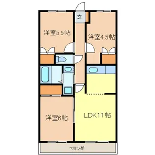 ファミール新柏【2階】の間取り