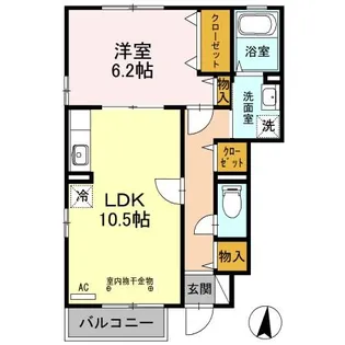 グリンミル【1階】の間取り