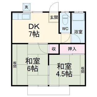 むさしのハイツ【2階】の間取り
