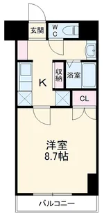 エグレッテ白楽【302号室】の間取り