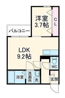 LECOCON天白【3階】の間取り