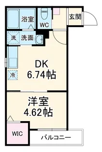 プラーナ八潮【1階】の間取り