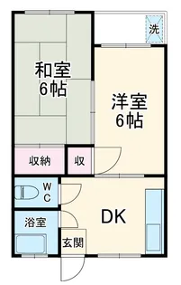 江上マンション【3階】の間取り