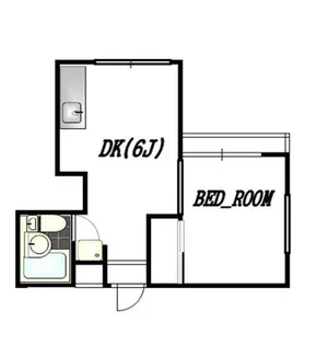 白峰コーポⅡ【203号室】の間取り