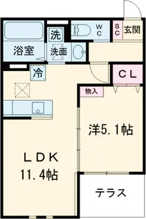 ワールドレジデンス【1階】の間取り