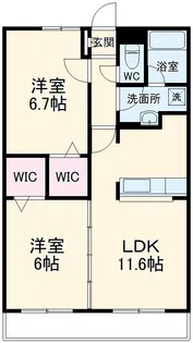 ルミエール鷺沼【2階】の間取り