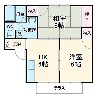 セジュール愛でる【1階】の間取り