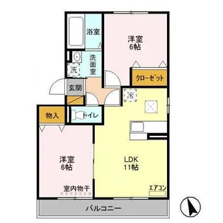 ル・シエル【1階】の間取り