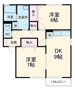 リビングタウン野田A【2階】の間取り