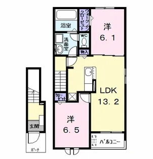 サンフィールド【2階】の間取り