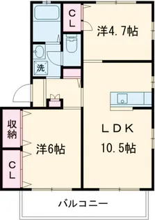 メゾンあらえ【201号室】の間取り