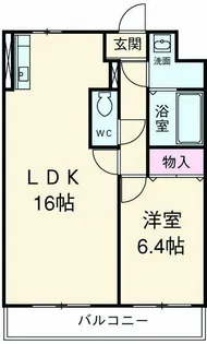 モア ベリー【202号室】の間取り