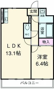 モア ベリー【7階】の間取り