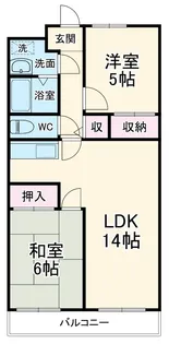 アフィニス原木【305号室】の間取り